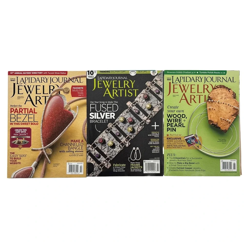 Lapidary Journal Jewelry Artist Magazine Lot of 9 2010-2020 Jewelry Making Craft
